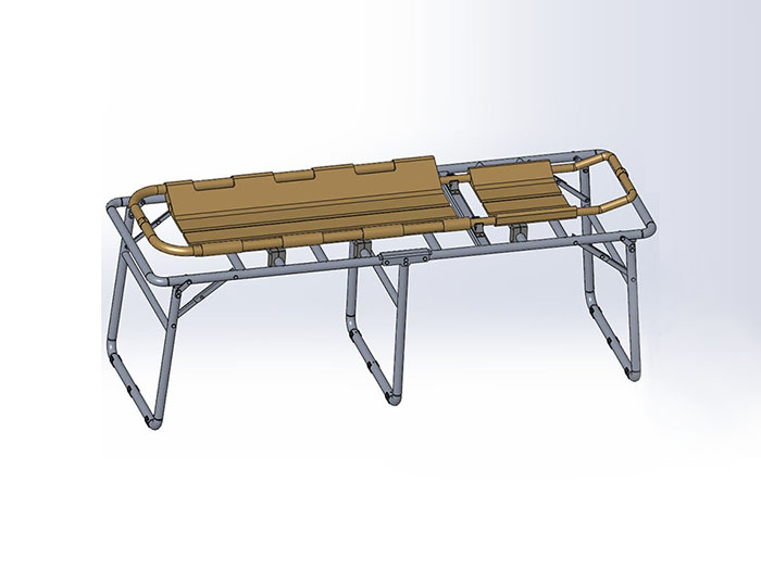 Shovel stretcher and support frame
